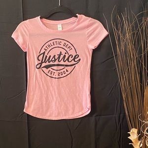 🧡🙋‍♀️Justice Like New Girl’s Glitter Top Size 10